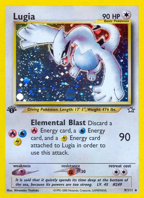 Lugia — Neo Genesis 9/111 (2000), graded BGS 9